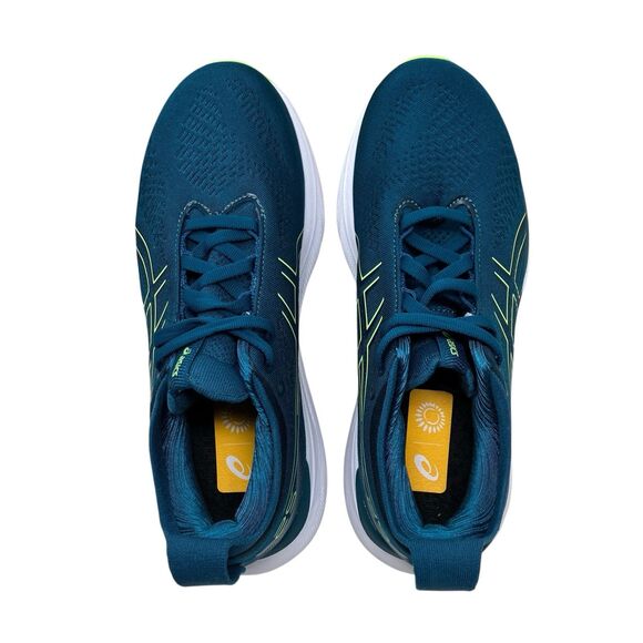 Asics Sporty Blue Sneakers 7.5 Gel Nimbus 25 Running Shoes Green - Picture 7 of 10